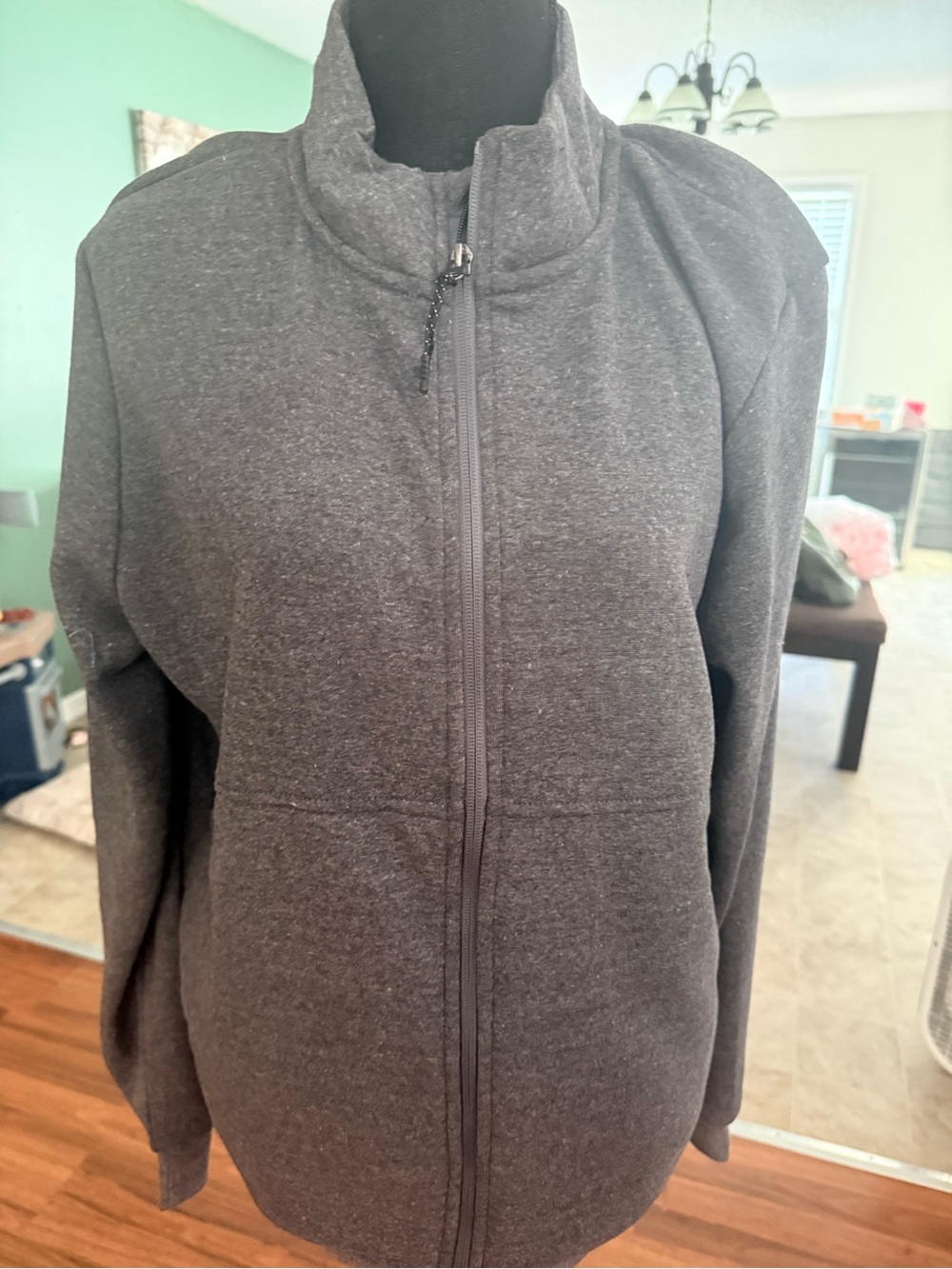 Men’s  Gray Full-Zip Jacket NWOT